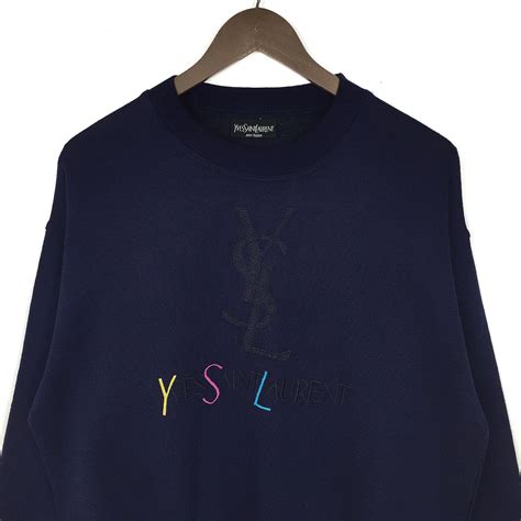 ysl embroidered sweatshirt|ysl sweatshirts for men.